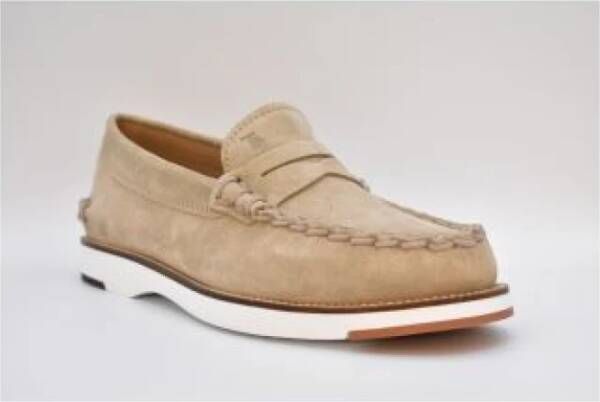 TOD'S Geveterde Sandalen voor Mannen Beige Heren