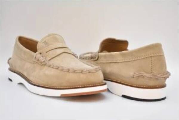 TOD'S Geveterde Sandalen voor Mannen Beige Heren