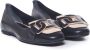 TOD'S Zwarte Leren Ballet Flats Kettingdetail Black Dames - Thumbnail 2