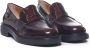 TOD'S Glanzend Leren Loafers Rubberen Zool Italië Brown Dames - Thumbnail 2