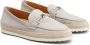 TOD'S Grijze Leren Loafers Elegante Stijl Gray Dames - Thumbnail 2