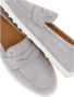 TOD'S Grijze Leren Loafers met Logo-afdruk Gray Dames - Thumbnail 6