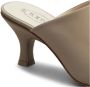 TOD'S Grijze leren muiltjes met midi hak Beige Dames - Thumbnail 2