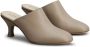 TOD'S Grijze leren muiltjes met midi hak Beige Dames - Thumbnail 5