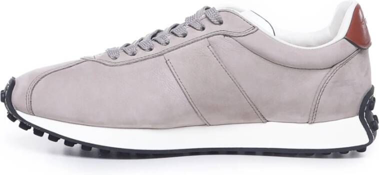 TOD'S Grijze Nubuck Herensneakers Taupe Gray Heren