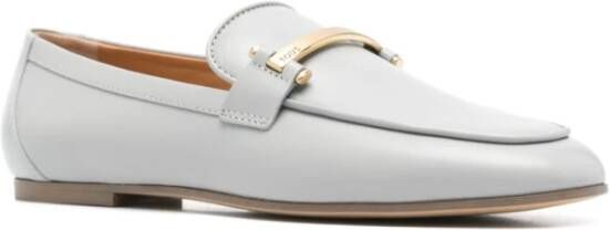 TOD'S Grijze Platte Schoenen Amandel Teen Gray Dames