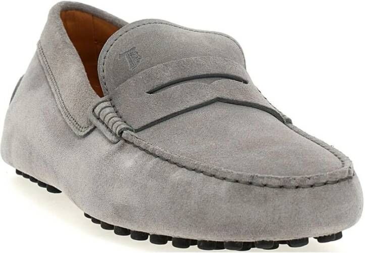 TOD'S Stijlvolle Loafers voor Mannen Gray Heren