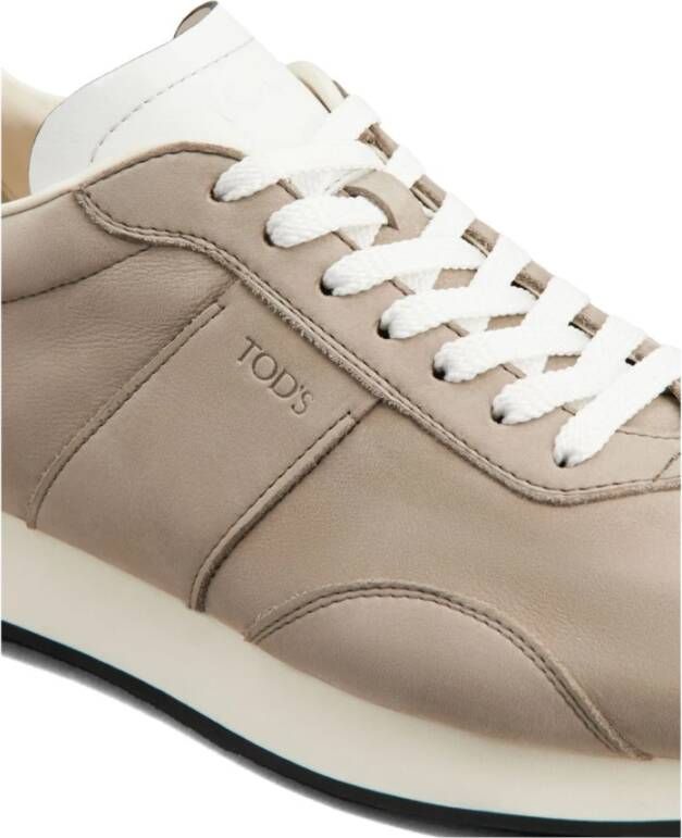 TOD'S Grijze Sneakers Paneelontwerp Gray Heren