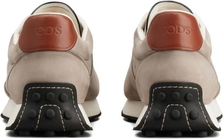 TOD'S Grijze Sneakers Paneelontwerp Gray Heren