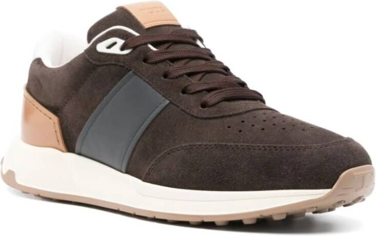 TOD'S Grijze Sneakers Paneelontwerp Gray Heren