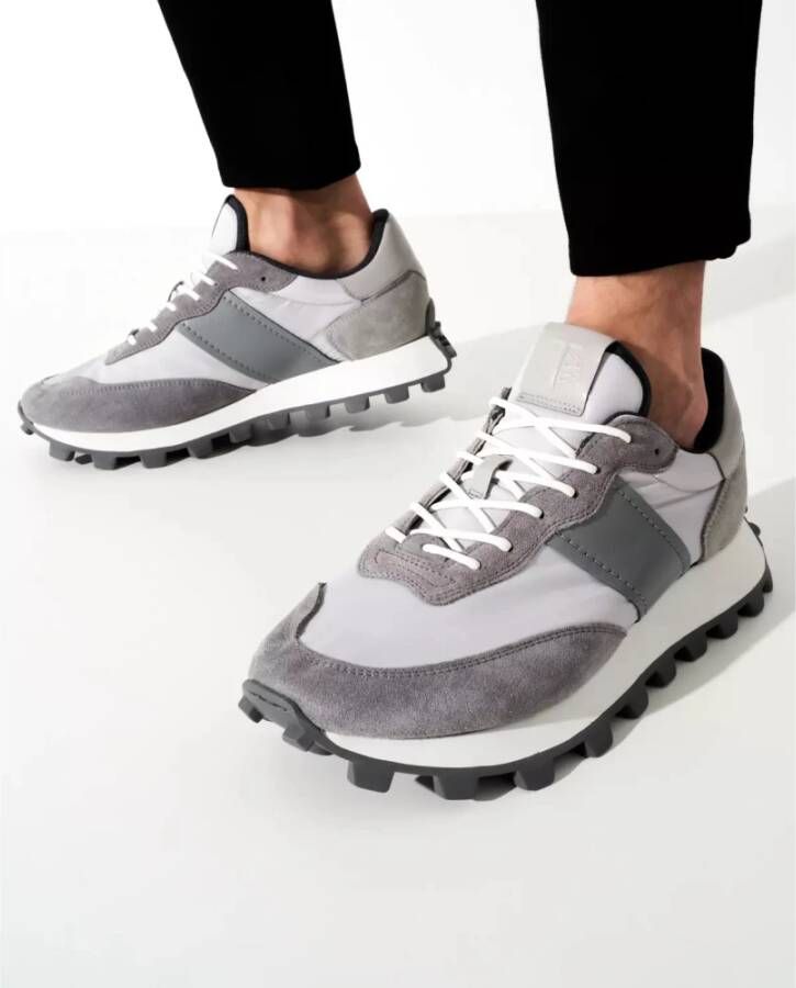 TOD'S Grijze suède lichtgewicht sneakers 1T Gray Heren