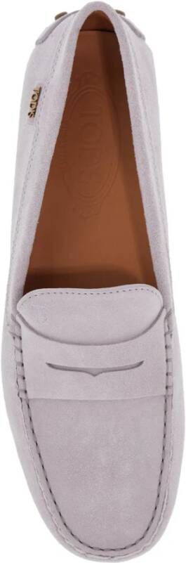 TOD'S Grijze Suède Rijdende Mocassin Gray Dames