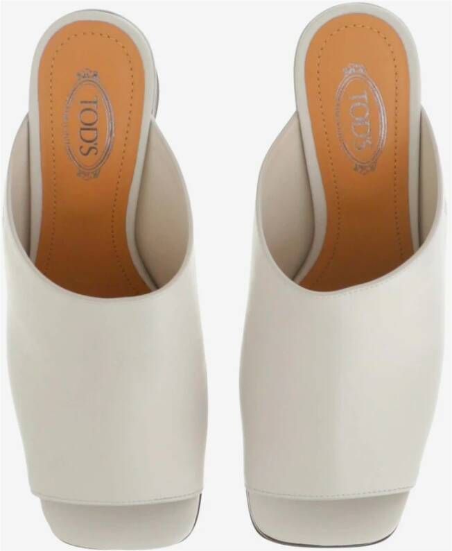 TOD'S Witte Hakken Muiltjes voor Vrouwen Wit Dames