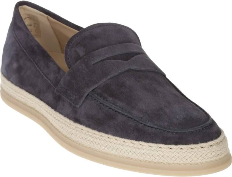 TOD'S Heren Loafers Mocassino Gomma Blue Heren