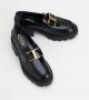 TOD'S Italiaanse leren mocassins met metalen detail Black Dames - Thumbnail 2