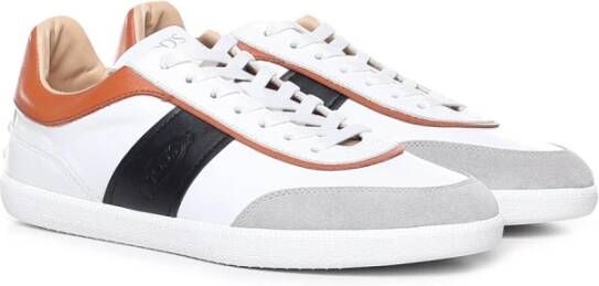 TOD'S Italiaanse Leren Sneakers Meerkleurig Heren