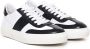 TOD'S Italiaanse Leren Vetersneakers Wit Zwart White Heren - Thumbnail 2