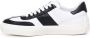 TOD'S Italiaanse Leren Vetersneakers Wit Zwart White Heren - Thumbnail 4