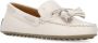 TOD'S Ivoor Leren Loafers met Strikdetail Beige Dames - Thumbnail 3