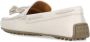 TOD'S Ivoor Leren Loafers met Strikdetail Beige Dames - Thumbnail 4