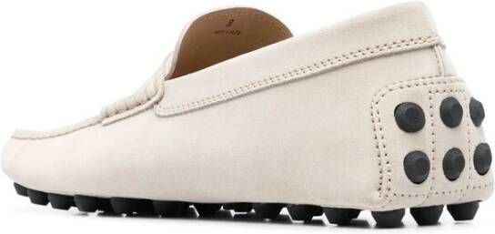 TOD'S Kalfsuede Loafers Beige Heren