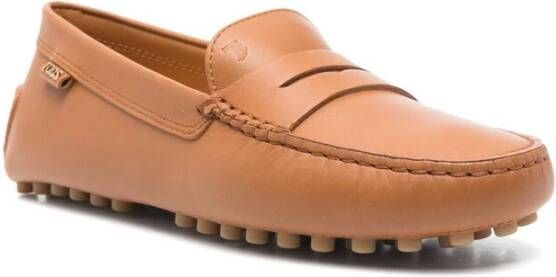 TOD'S Kameelbruine Penny Slot Schoenen Brown Dames