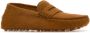 TOD'S Cognac Bruine Suède Loafers Brown Dames - Thumbnail 6