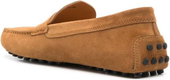 TOD'S Karamelbruine Rubberen Lugzool Schoenen Brown Heren