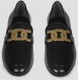 TOD'S Ketting Horsebit Leren Loafers Black Dames - Thumbnail 9