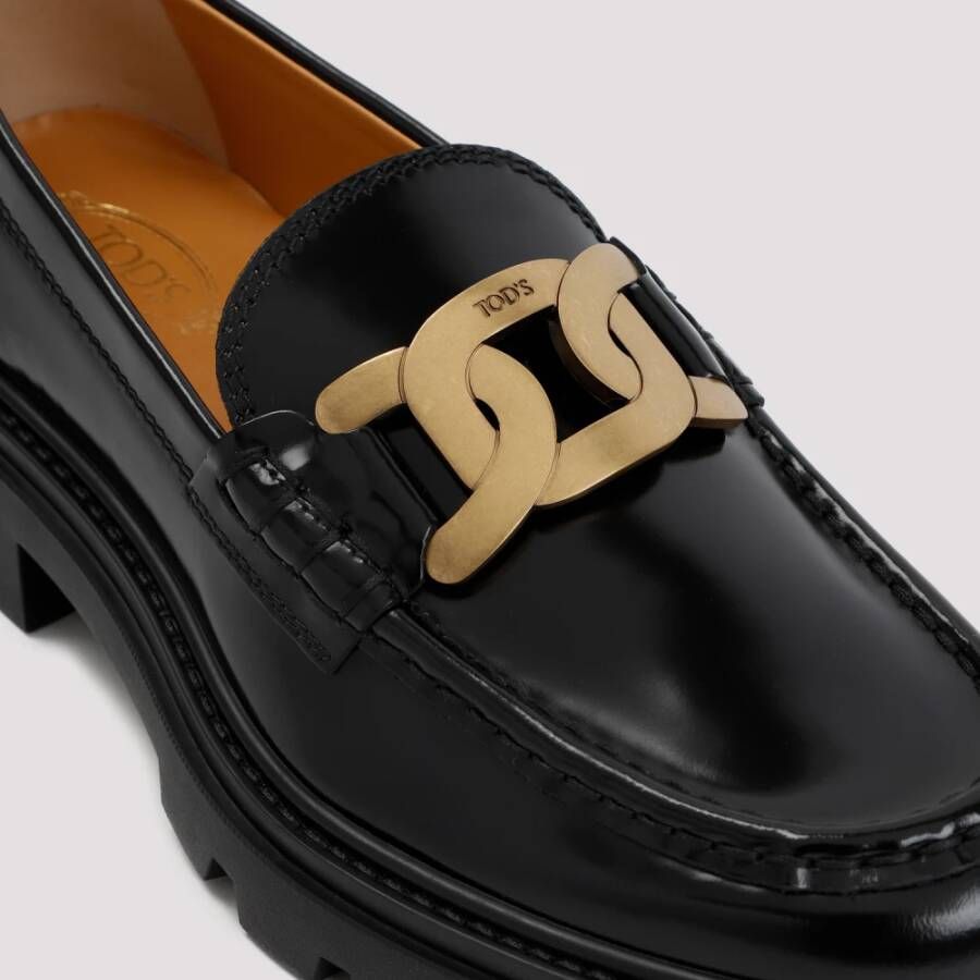 TOD'S Ketting Loafer in Zwart Black Dames