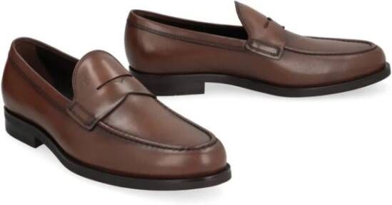 TOD'S Klassieke Formele Loafer Brown Heren