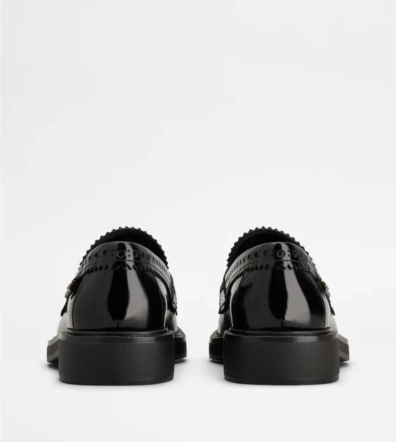 TOD'S Klassieke Leren Loafers Black Dames