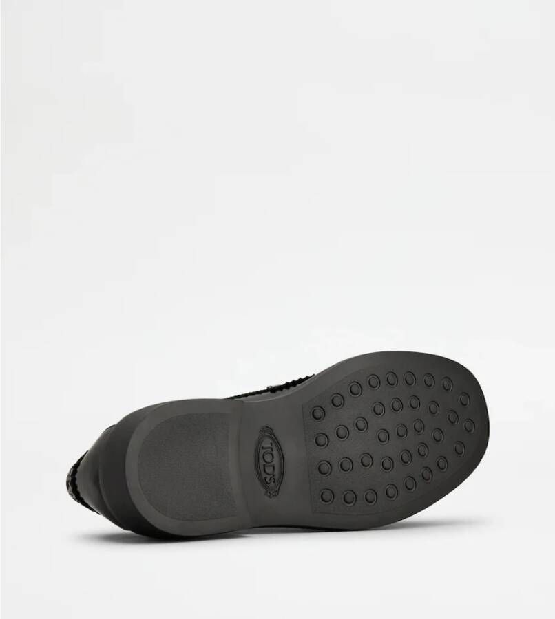 TOD'S Klassieke Leren Loafers Black Dames