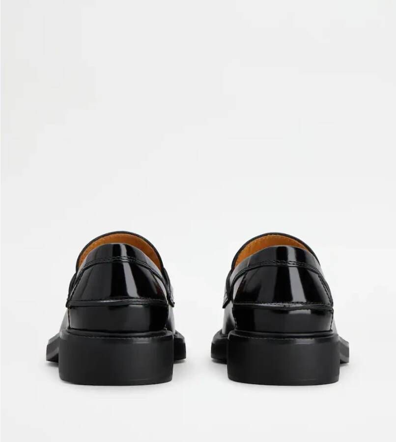 TOD'S Klassieke Leren Loafers Black Dames