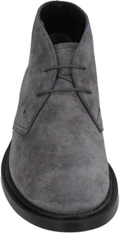 TOD'S Klassieke Leren Loafers Gray Heren