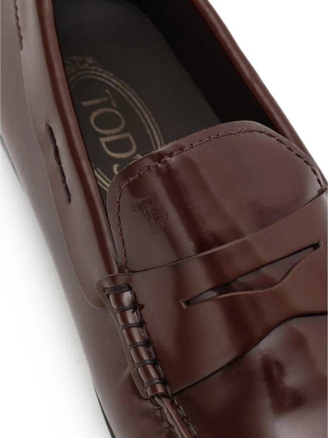 TOD'S Klassieke Leren Loafers Red Heren