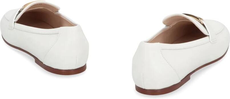 TOD'S Klassieke leren loafers White Dames