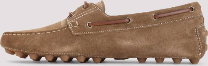 TOD'S Klassieke Loafers in Licht Walnoot Brown Heren