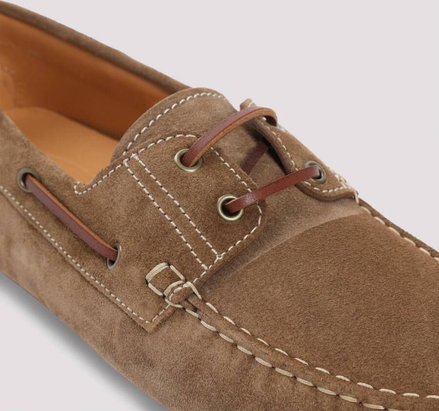 TOD'S Klassieke Loafers in Licht Walnoot Brown Heren