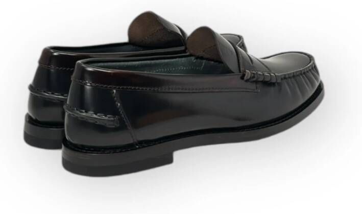 TOD'S Klassieke rubberen zool mocassinschoenen Black Dames