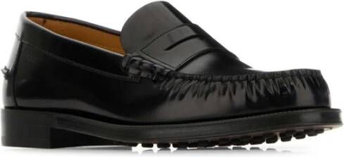 TOD'S Klassieke zwarte leren loafers Black Heren