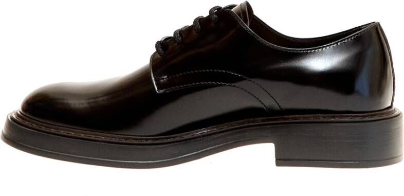 TOD'S Klassieke zwarte veterschoenen Black Heren