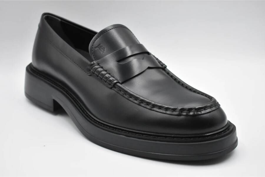 TOD'S Klassieke zwarte veterschoenen Black Heren