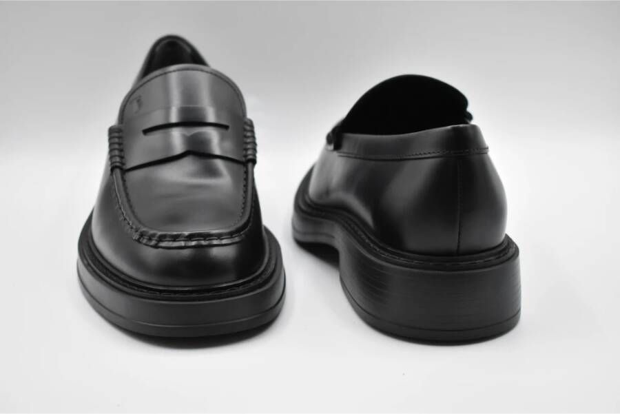 TOD'S Klassieke zwarte veterschoenen Black Heren