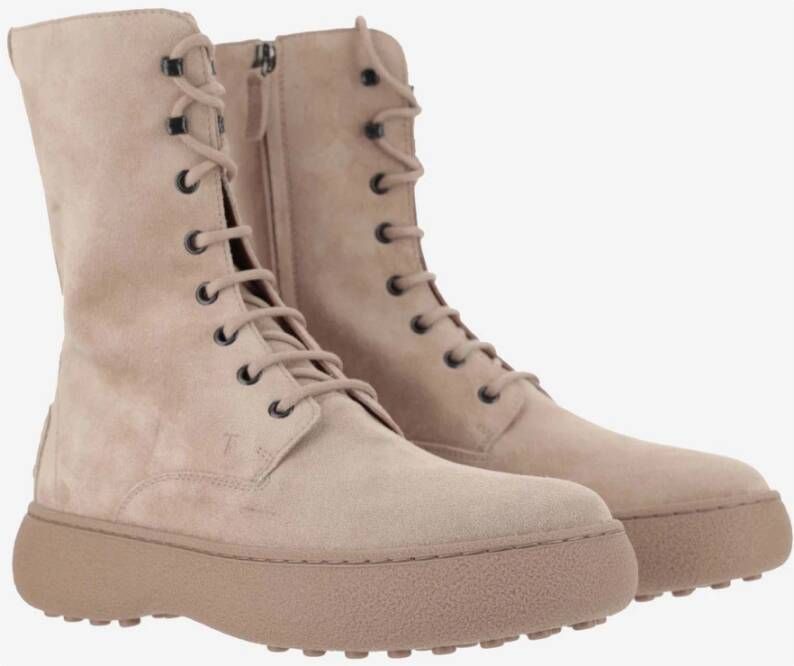 TOD'S Verhoogde veterschoenen Beige Dames