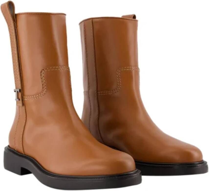 TOD'S Leather boots Brown Dames