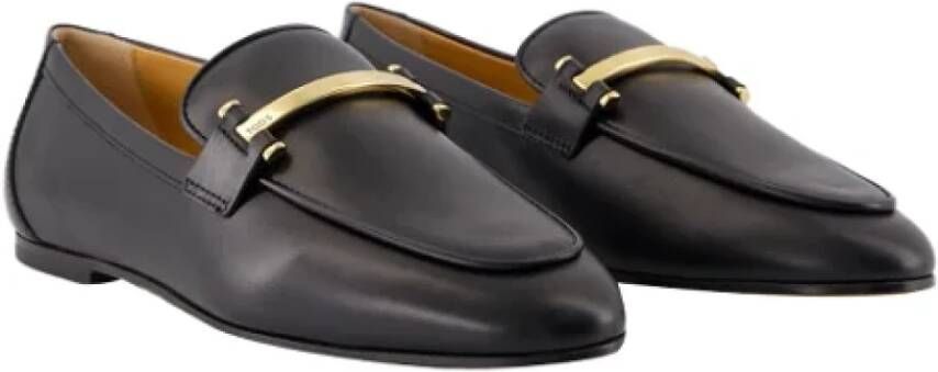 TOD'S Leather flats Black Dames