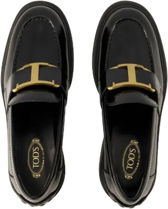 TOD'S Leather heels Black Dames