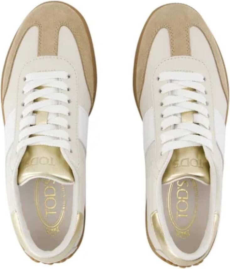 TOD'S Leather sneakers White Dames