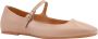 TOD'S Leren Ballerina met Monogram Detail Beige Dames - Thumbnail 2